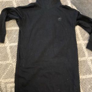 Roots Mock/ Cowl Neck Sweatshirt Dress